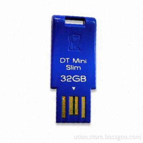 USB Flash Drive with Plastic Material, 1 to 64GB Memory Capacities, Free Logo and Sample